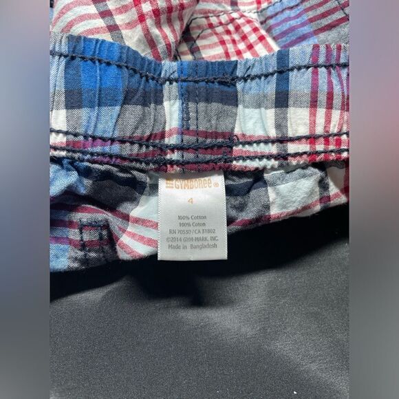 🔥❤️🔥 Build A Bundle! Gymboree Blue Plaid Drawstring Adjustable Shorts Si… - Picture 2 of 3